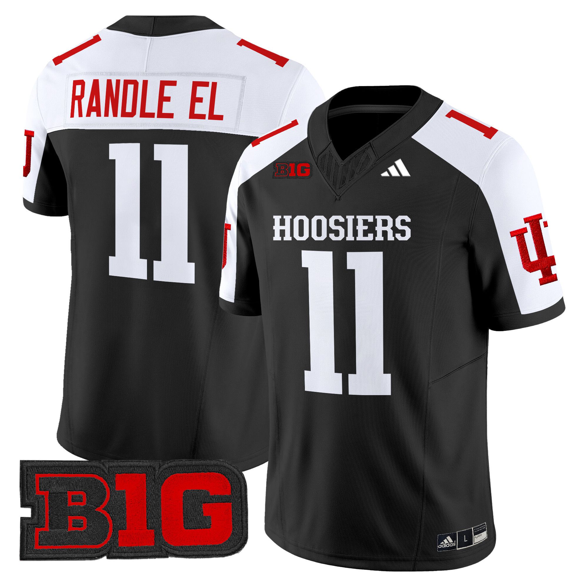 Men Indiana Hoosiers #11 Randle el Black 2024 Vapor Limited NCAA Jersey